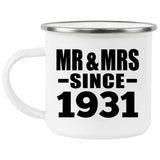 93rd Anniversary Mr & Mrs Since 1931 - 12oz Camping Mug