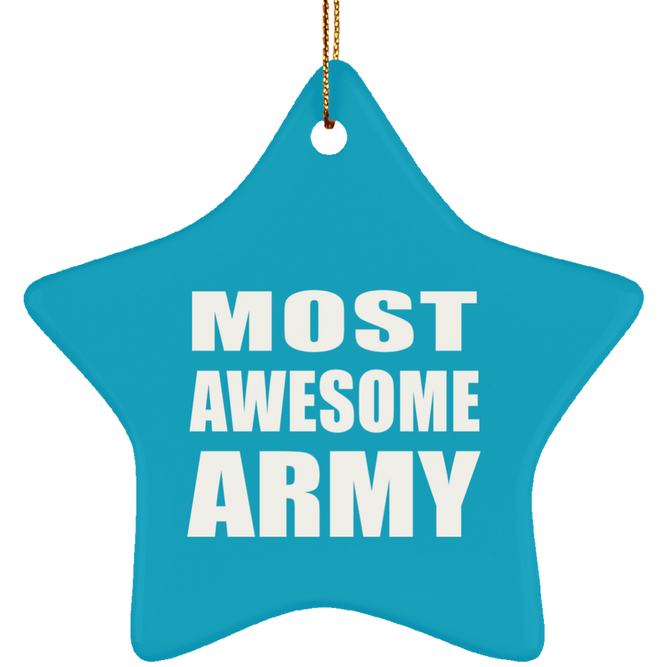 Most Awesome Army - Star Ornament