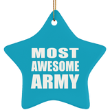 Most Awesome Army - Star Ornament