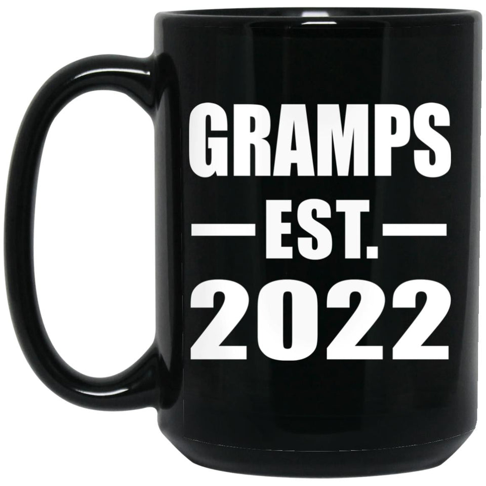 Gramps Established EST. 2022 - 15oz Coffee Mug Black