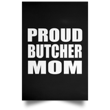 Proud Butcher Mom - Poster Portrait