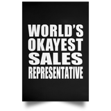 World's Okayest Sales Representative - Poster Portrait