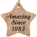 41st Birthday Amazing Since 1983 - Star Ornament C