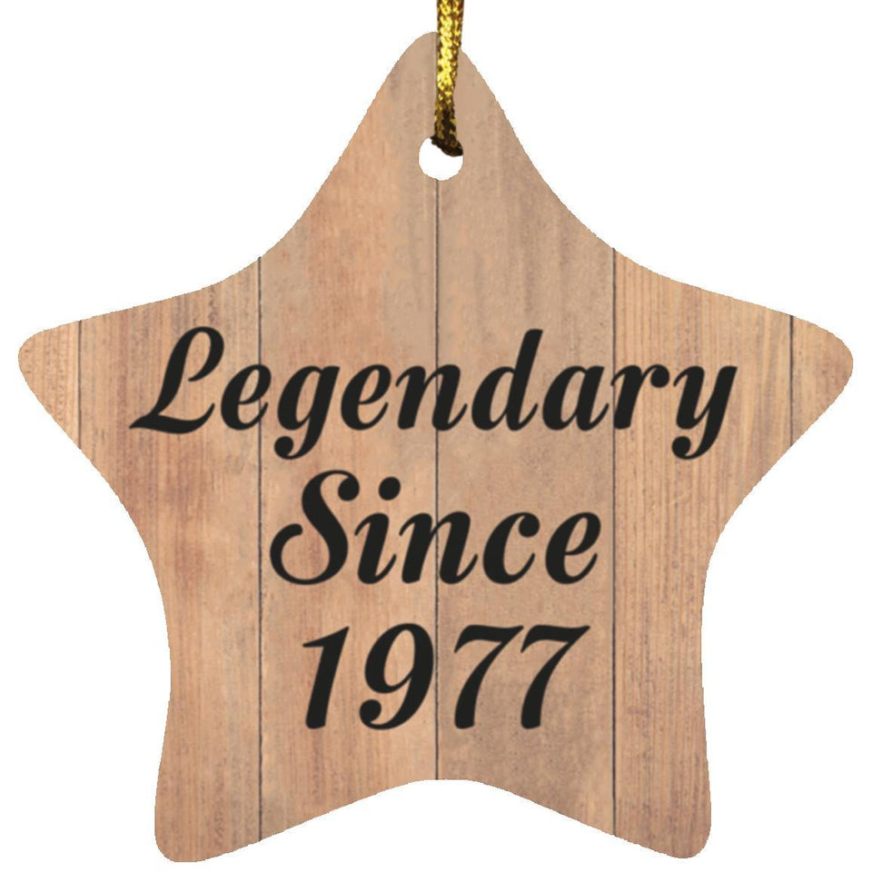 47th Birthday Legendary Since 1977 - Star Ornament C