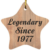 47th Birthday Legendary Since 1977 - Star Ornament C