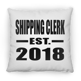 Shipping Clerk Established EST. 2018 - Throw Pillow