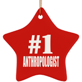 Number One #1 Anthropologist - Star Ornament