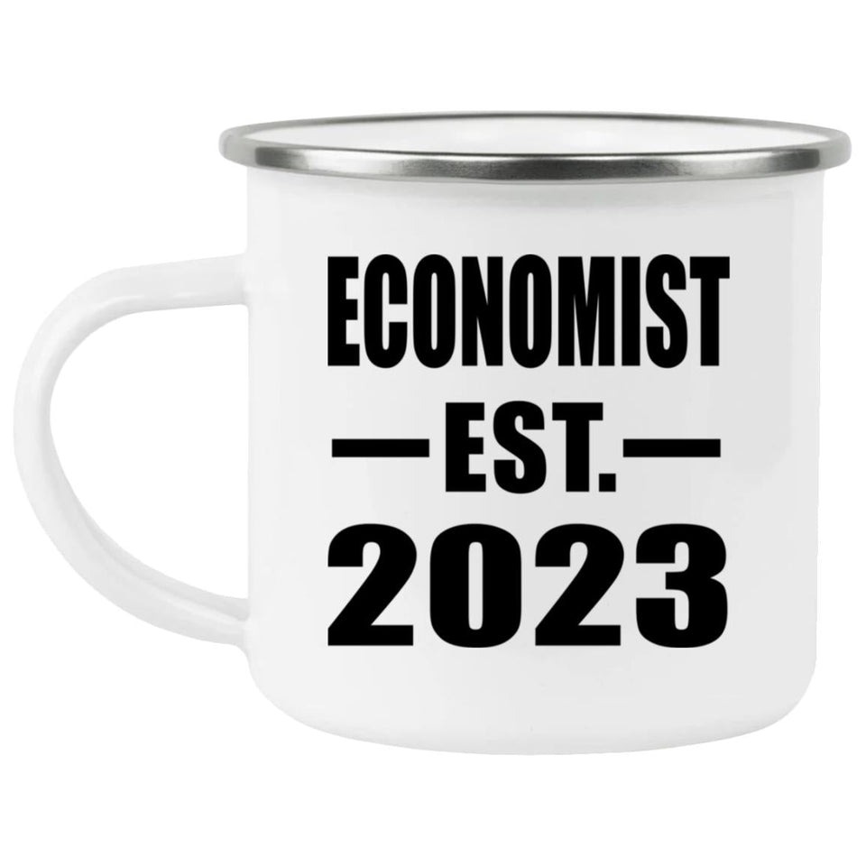 Economist Established EST. 2023 - 12oz Camping Mug