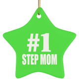 Number One #1 Step Mom - Star Ornament