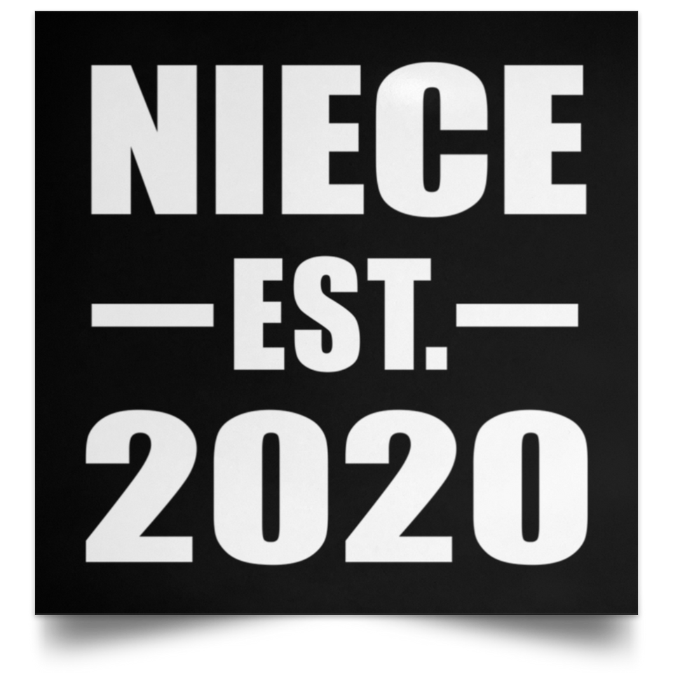 Niece Established EST. 2020 - Poster Square