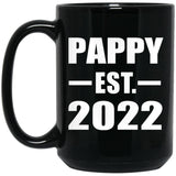 Pappy Established EST. 2022 - 15oz Coffee Mug Black