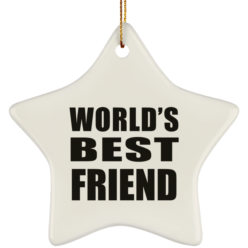 World's Best Friend - Star Ornament