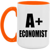 A+ Economist - 15oz Accent Mug Orange