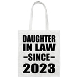 Daughter In Law Since 2023 - Tote Bag White
