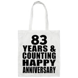 Happy 83rd Anniversary 83 Years & Counting - Tote Bag White