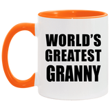 World's Greatest Granny - 11oz Accent Mug Orange