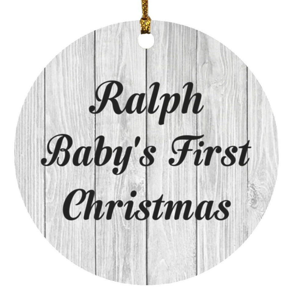 Ralph Baby's First Christmas - Circle Ornament F