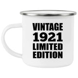 103rd Birthday Vintage 1921 Limited Edition - 12oz Camping Mug