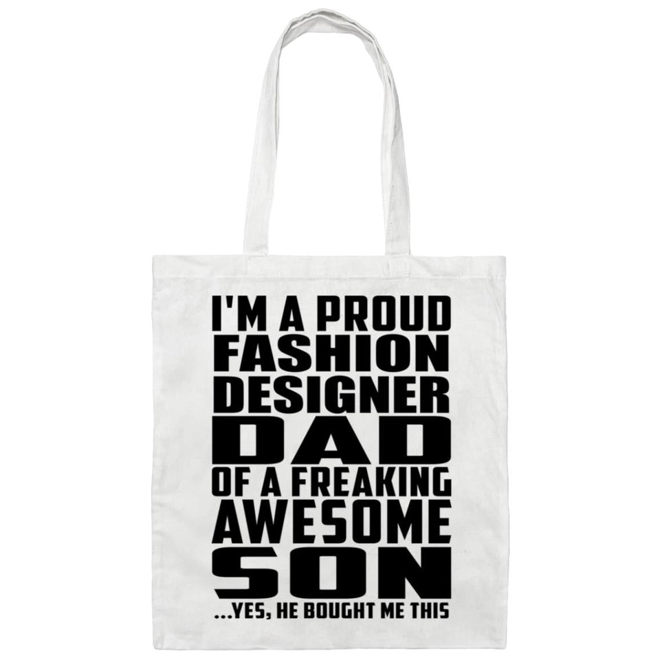 Proud Fashion Designer Dad Of Awesome Son - Tote Bag White