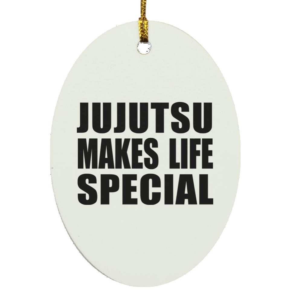 Jujutsu Makes Life Special - Oval Ornament