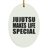 Jujutsu Makes Life Special - Oval Ornament