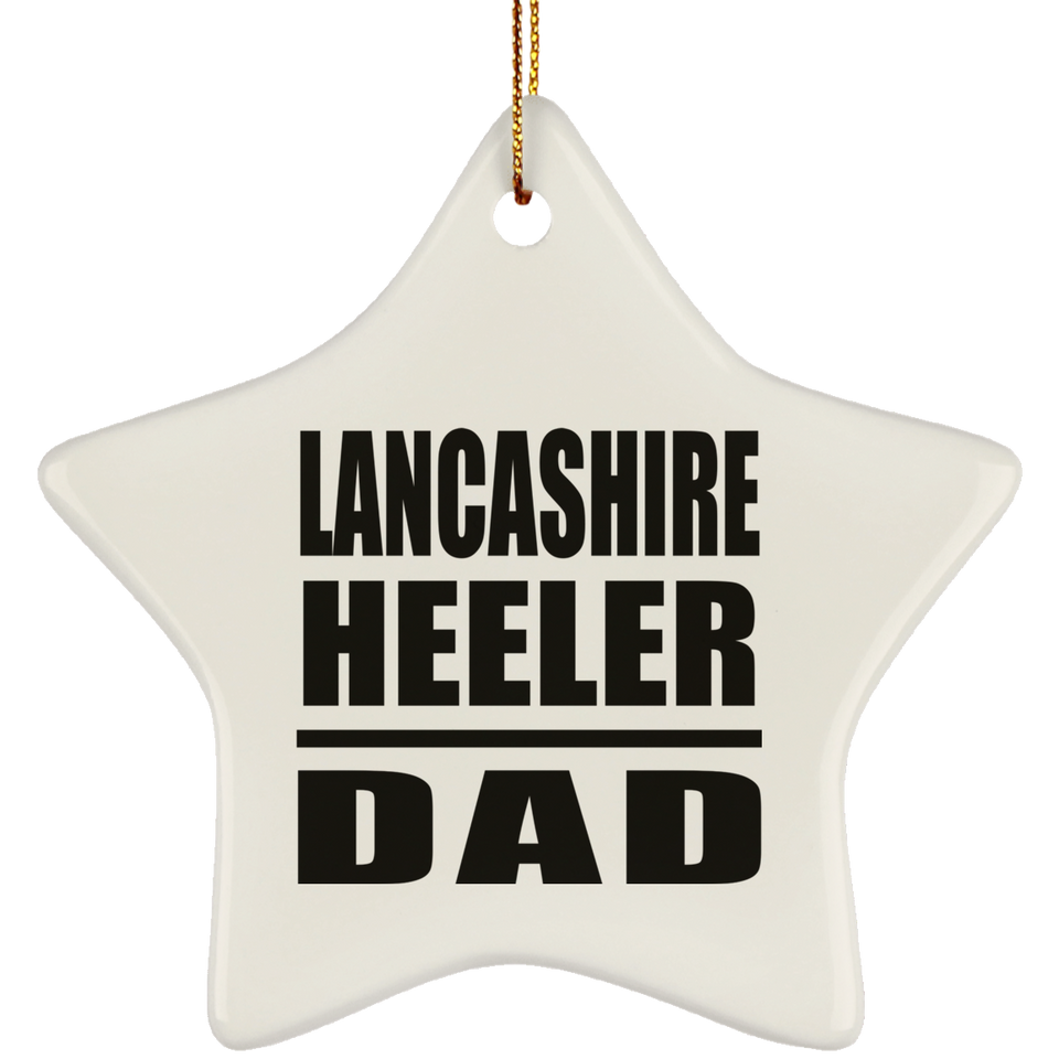 Lancashire Heeler Dad - Star Ornament