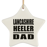 Lancashire Heeler Dad - Star Ornament