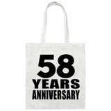 58th Anniversary 58 Years - Tote Bag White