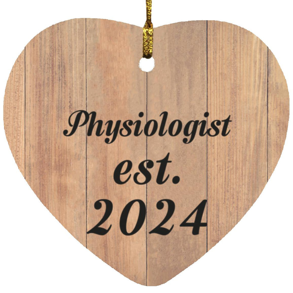 Physiologist Established Est. 2024 - Heart Ornament C