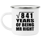 29th Anniversary Square Root of 841 Years of Being Mr Right - 12oz Camping Mug