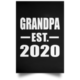 Grandpa Established EST. 2020 - Poster Portrait