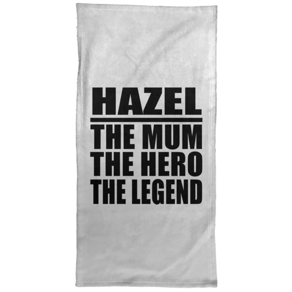 Hazel The Mum The Hero The Legend - Hand Towel