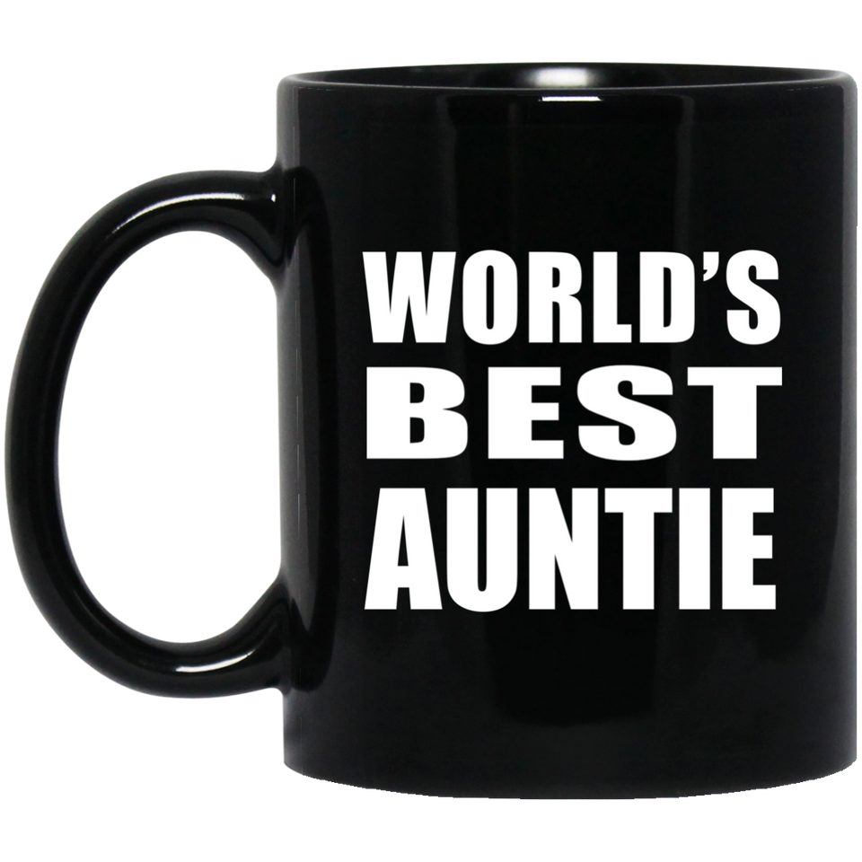World's Best Auntie - 11 Oz Coffee Mug Black