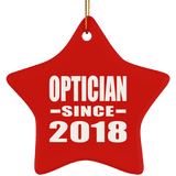 Optician Since 2018 - Star Ornament
