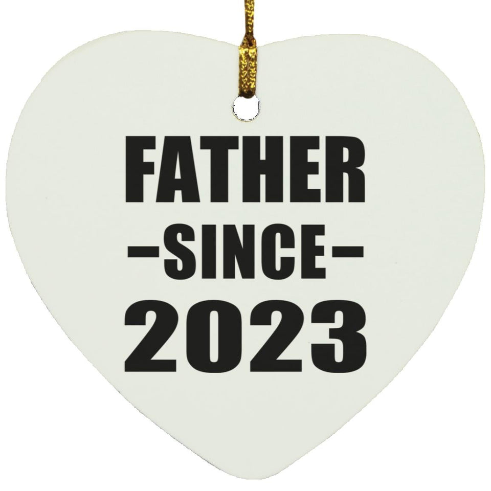 Father Since 2023 - Heart Ornament