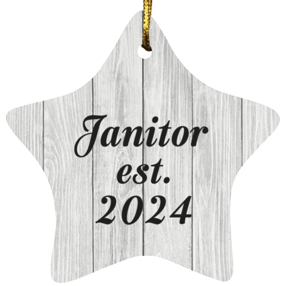 Janitor Established Est. 2024 - Star Ornament F