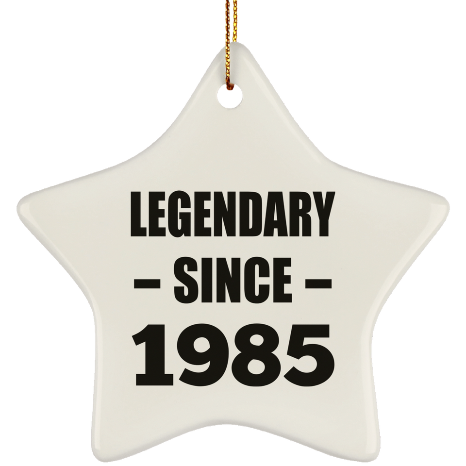 39th Birthday Legendary Since 1985 - Star Ornament