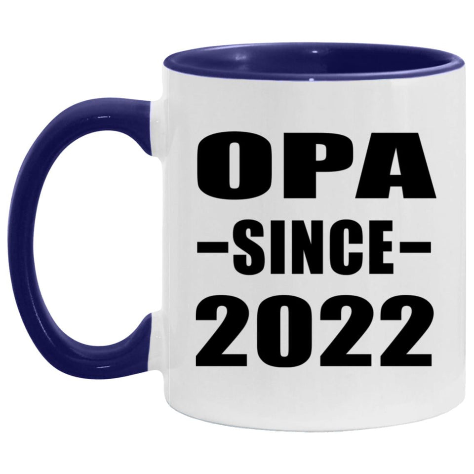 Opa Since 2022 - 11oz Accent Mug Purple