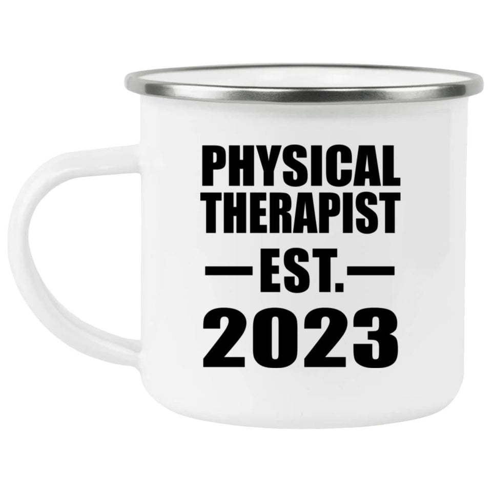 Physical Therapist Established EST. 2023 - 12oz Camping Mug