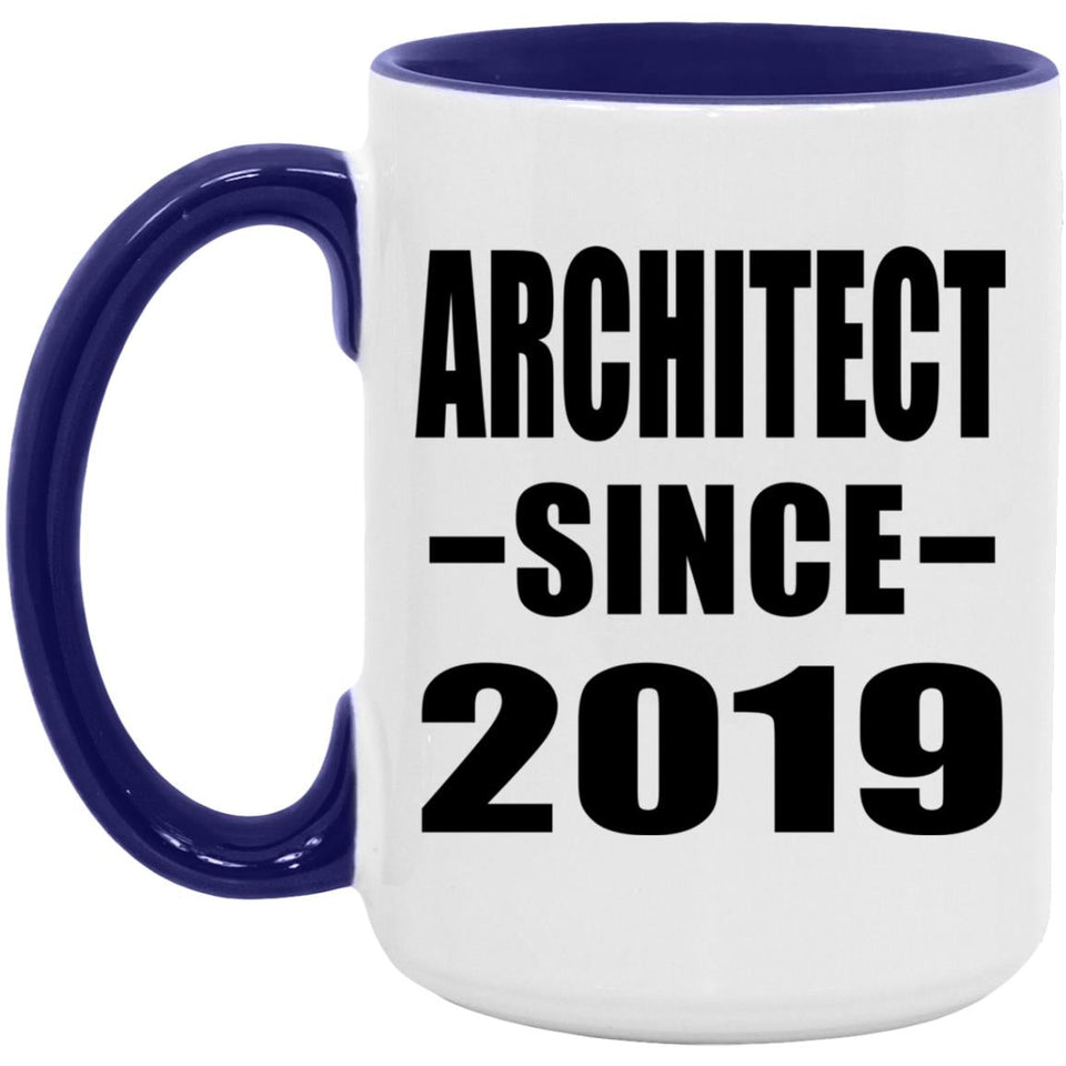 Architect Since 2019 - 15oz Accent Mug Purple