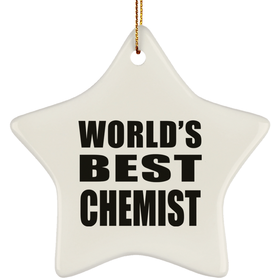 World's Best Chemist - Star Ornament