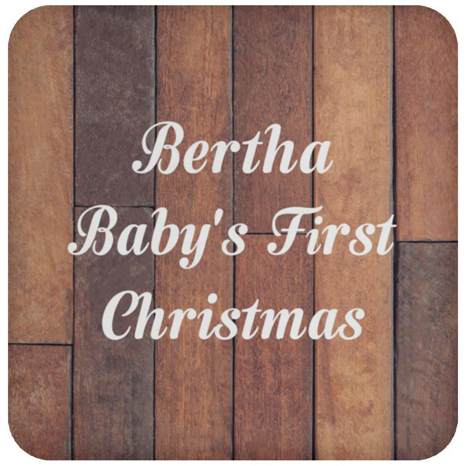 Bertha Baby's First Christmas - Drink Coaster E