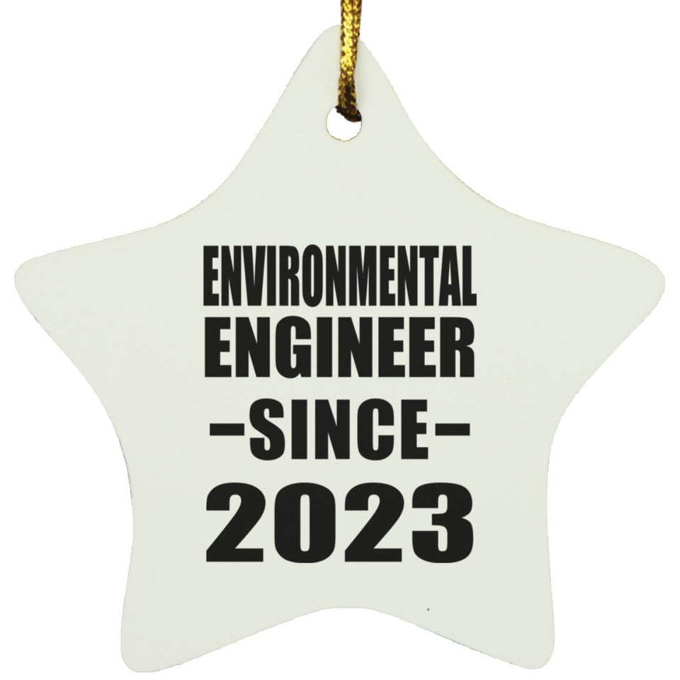 Environmental Engineer Since 2023 - Star Ornament