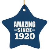 104th Birthday Amazing Since 1920 - Star Ornament