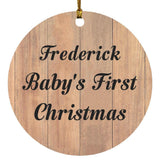 Frederick Baby's First Christmas - Circle Ornament C
