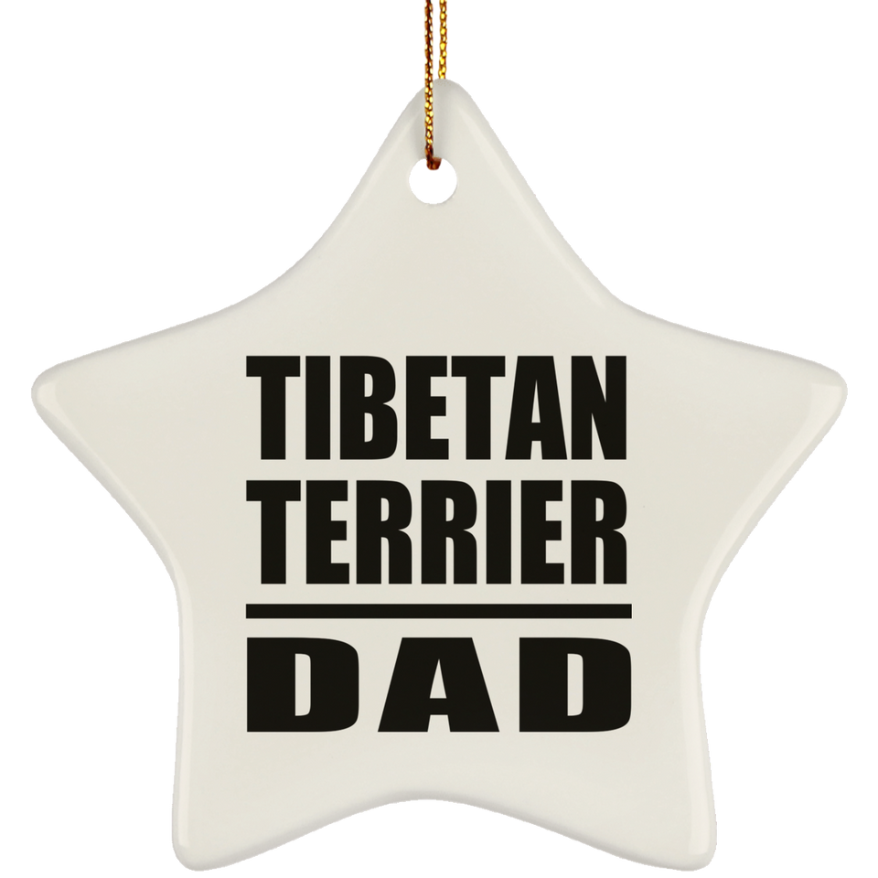 Tibetan Terrier Dad - Star Ornament