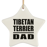 Tibetan Terrier Dad - Star Ornament