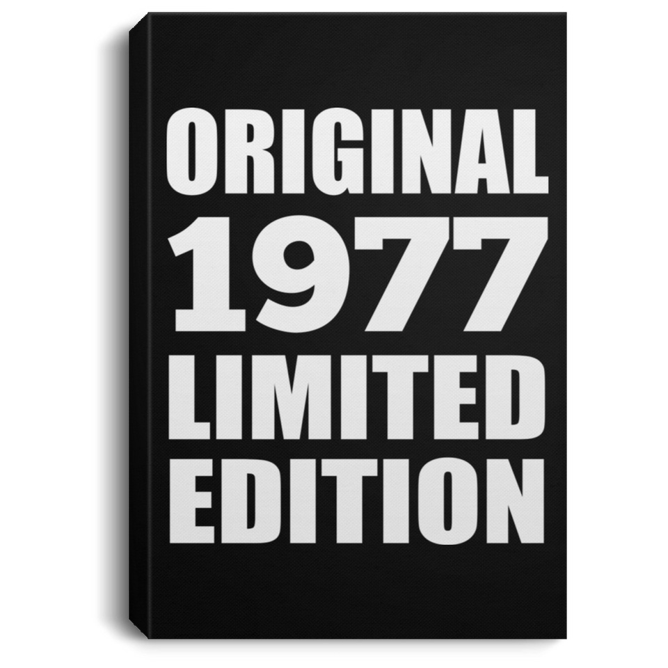 47th Birthday Original 1977 Limited Edition - Canvas Portrait
