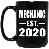Mechanic Established EST. 2020 - 15oz Coffee Mug Black