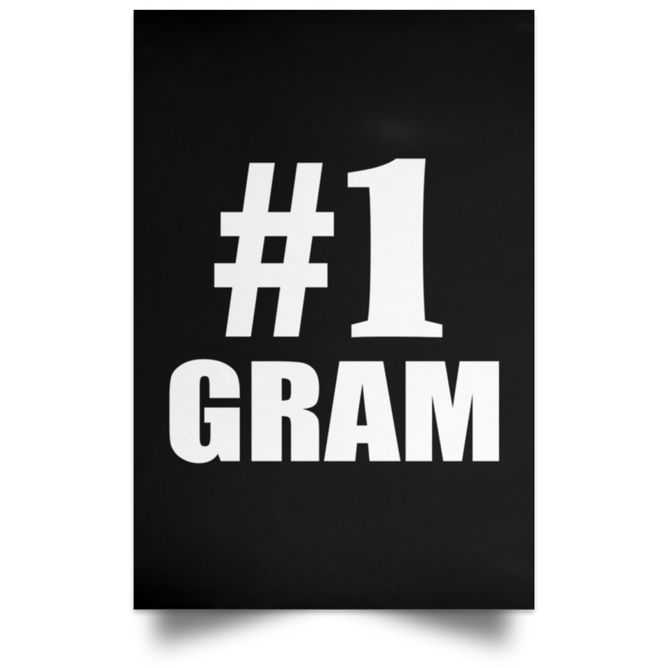 Number One #1 Gram - Poster Portrait